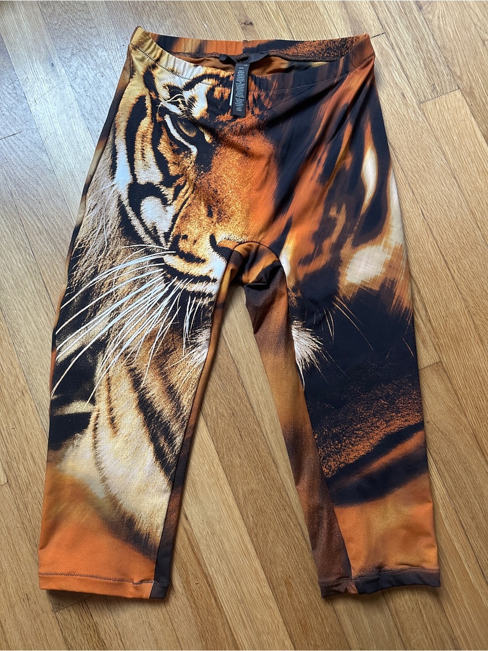 SKIMS x Roberto Cavalli Tiger Print capris